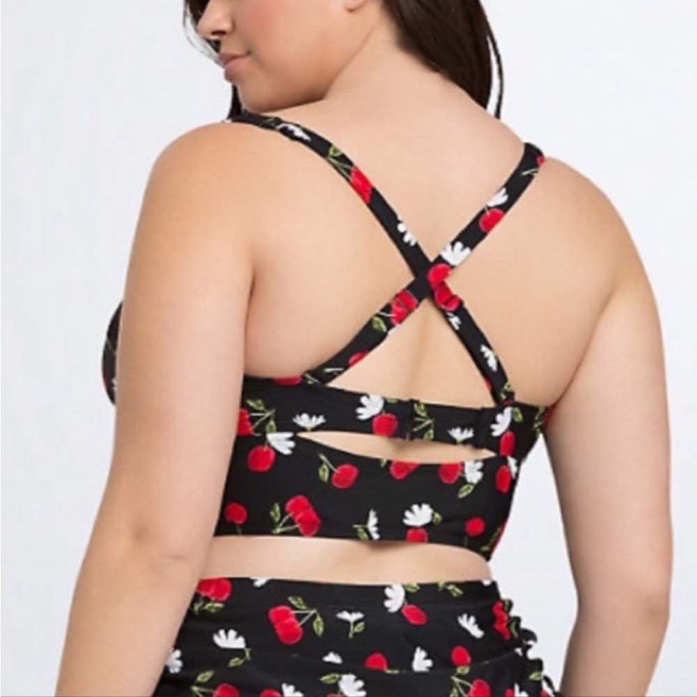 Torrid Black Floral Bikini Set - Picture 3 of 4